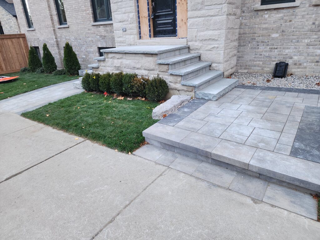 Stonework front porch