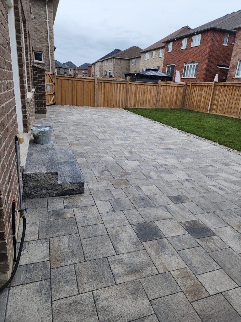 Interlocking Patio in Aurora Interlocking Patio in Aurora
